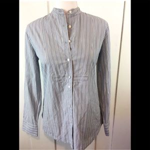 ❤️sold❤️Madewell blue/white stripe button down